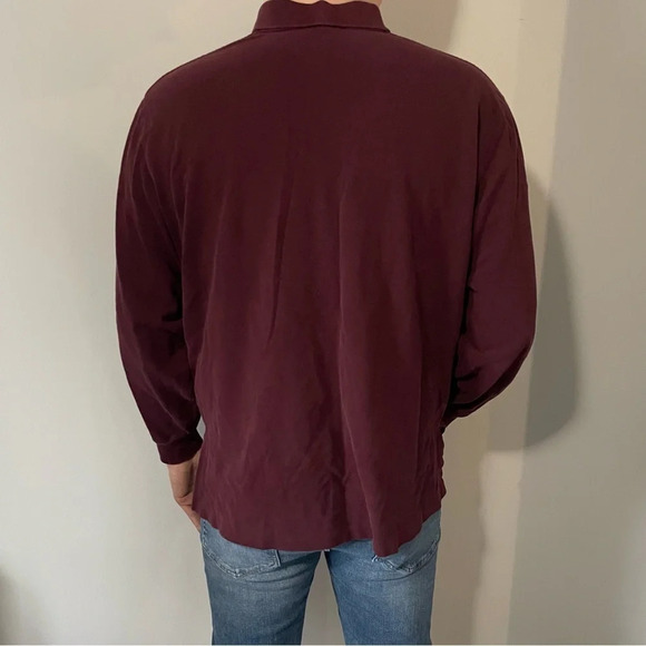 🏇Vintage  Burgundy Ralph Lauren Polo! Men’s Size XL🏇 - Picture 2 of 11